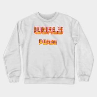 world peace art designs. Crewneck Sweatshirt